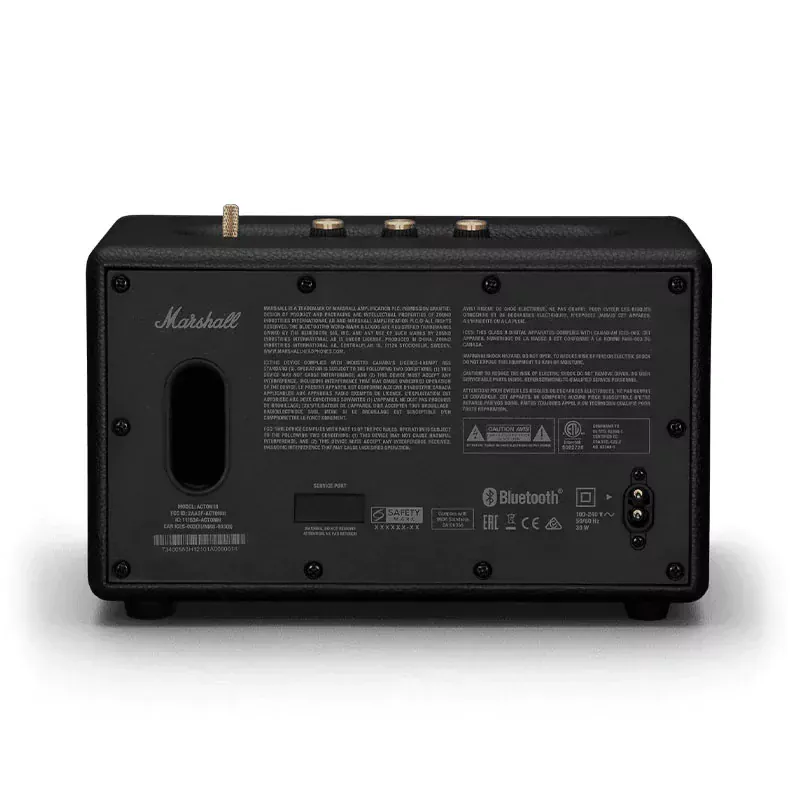 Enceinte Marshall Acton III, face arrière et entrées
